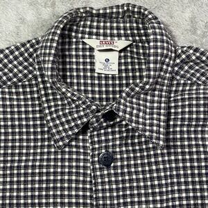 Levi's Dry Goods Plaid Flannel Shirt Long Sleeve‎ Checkered Teen's Large Casual